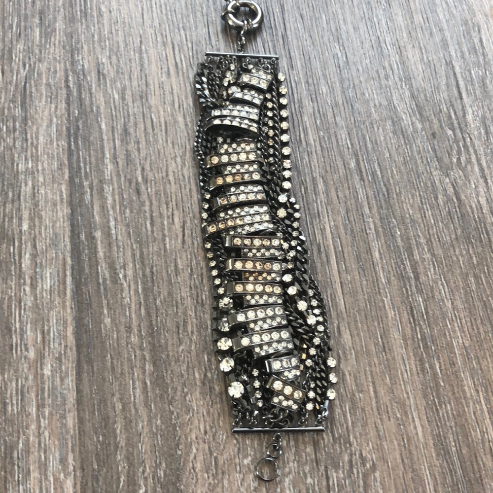 !5/25! J. Crew Black Chrome Bracelet